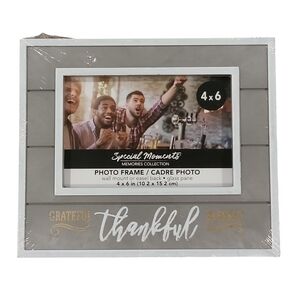 Special Moments photo frame 4" X 6" Grateful Thankful Blessed NWT!